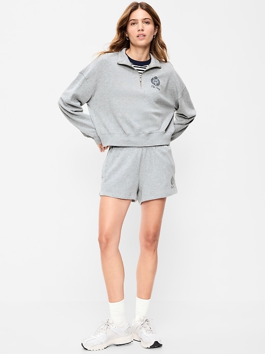 Image number 1 showing, High-Waisted Loose Logo Shorts -- 3-inch inseam