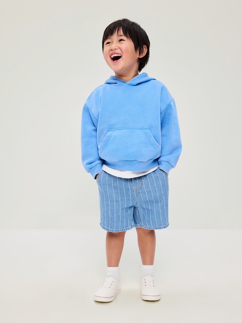 Baggy Pull-On Jean Shorts for Toddler Boys