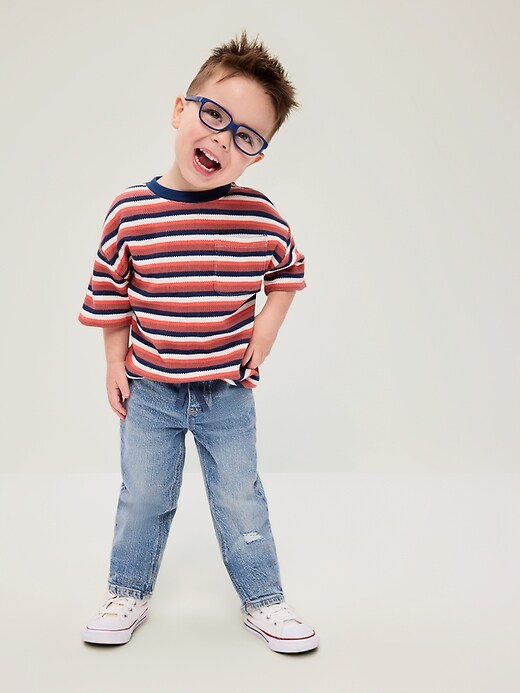 Image number 3 showing, Skinny 360° Stretch Knit-Waist Jeans for Toddler Boys