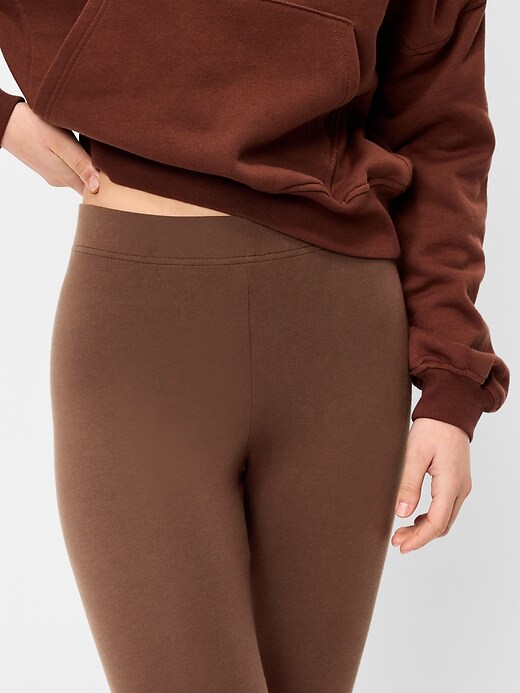 Image number 4 showing, High-Waisted Fashion Layering Cropped Legging
