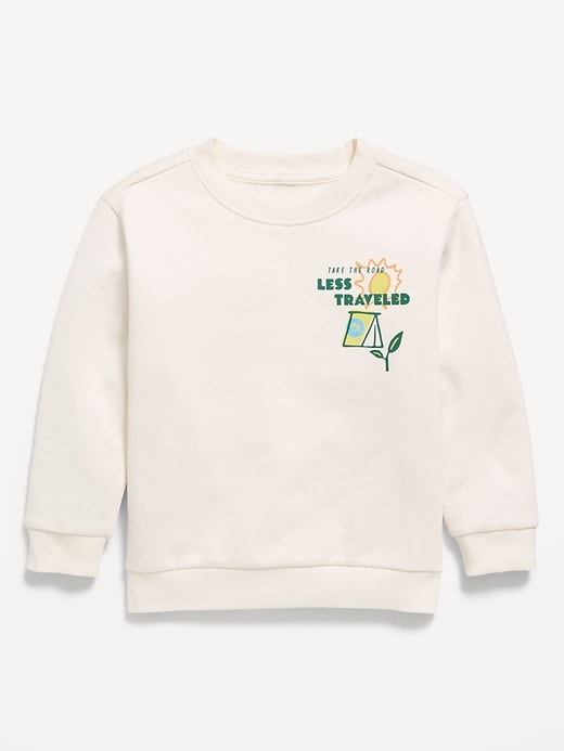 Image number 2 showing, Oversized Long-Sleeve Graphic Sweatshirt for Toddler Boys