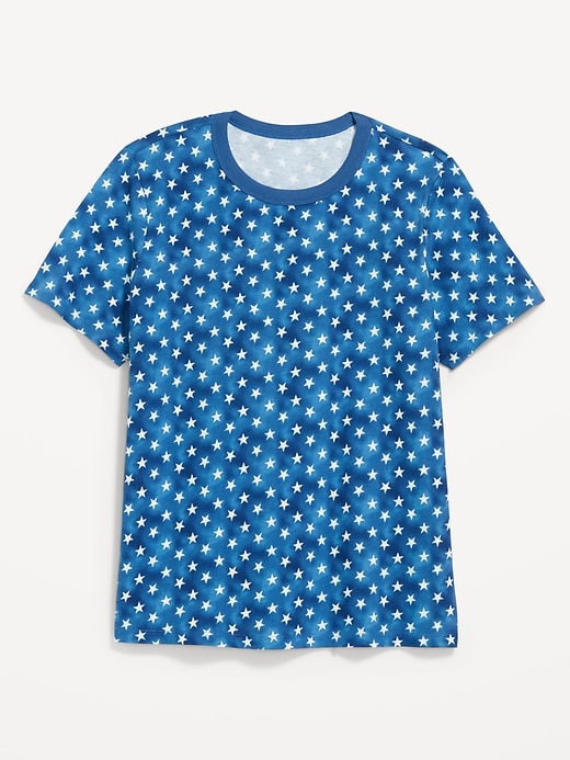 L'image numéro 4 présente T-shirt passe-partout ras du cou à motif