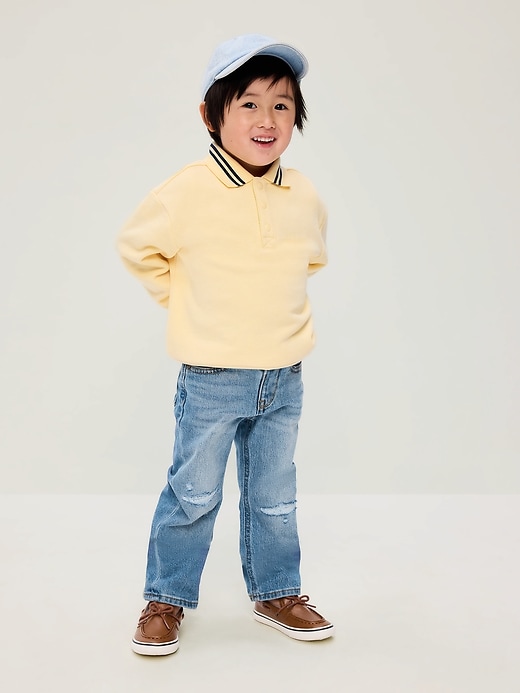 Image number 1 showing, Straight Ripped Stretch Jeans for Toddler Boys