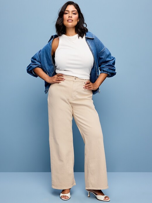 Image number 2 showing, Extra High-Waisted Wide-Leg Jeans