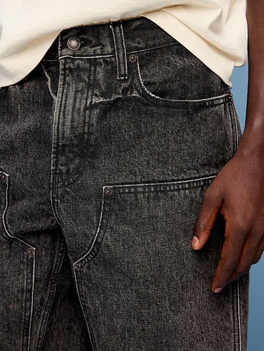 Image number 3 showing, Baggy Carpenter Jean Shorts-- 10-inch inseam