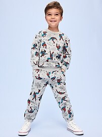 Image number 1 showing, Old Navy x Marvel Spider-Man Oversized Sweatshirt and Joggers Set for Toddler Boys