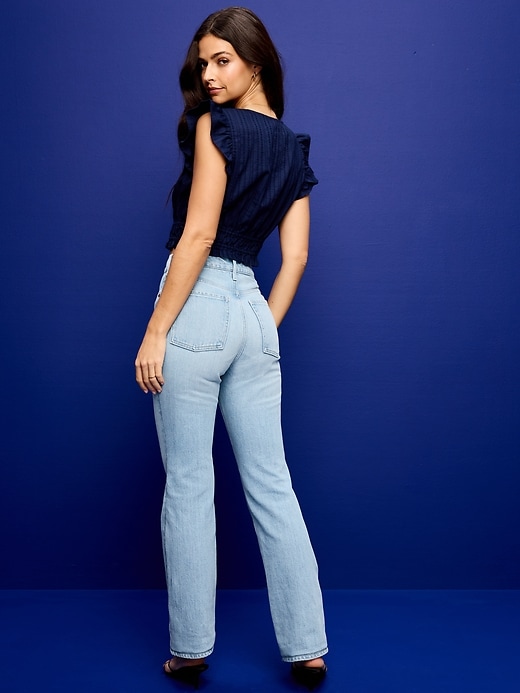 Image number 3 showing, Extra High-Waisted Boot-Cut Jeans