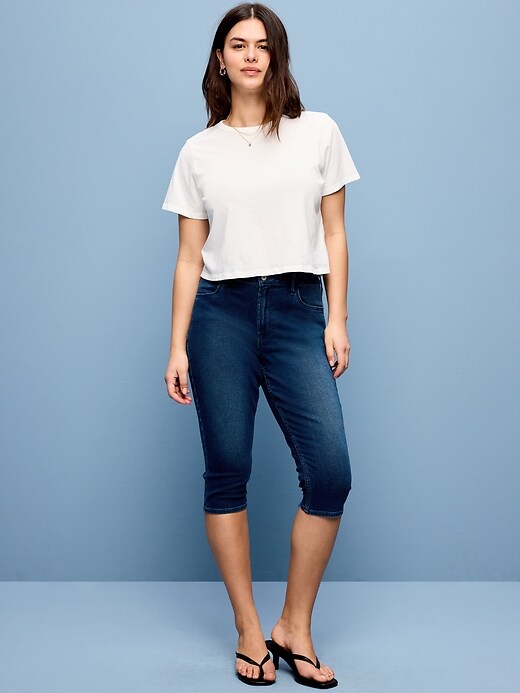 Image number 6 showing, High-Waisted Wow Capri Jeans