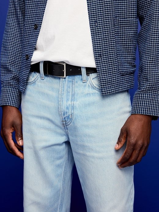Image number 5 showing, Structured Loose Non-Stretch Jeans
