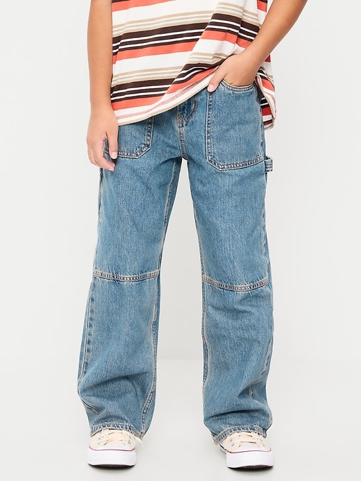 Image number 1 showing, Baggy Carpenter Utility Jeans for Boys