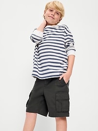Image number 3 showing, Knee Length Baggy Ripstop Cargo Shorts for Boys