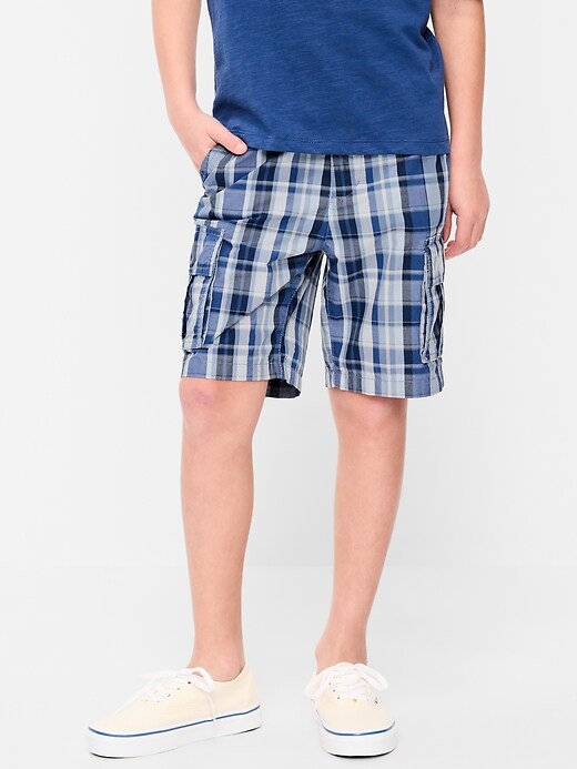 Image number 1 showing, Knee Length Baggy Ripstop Cargo Shorts for Boys