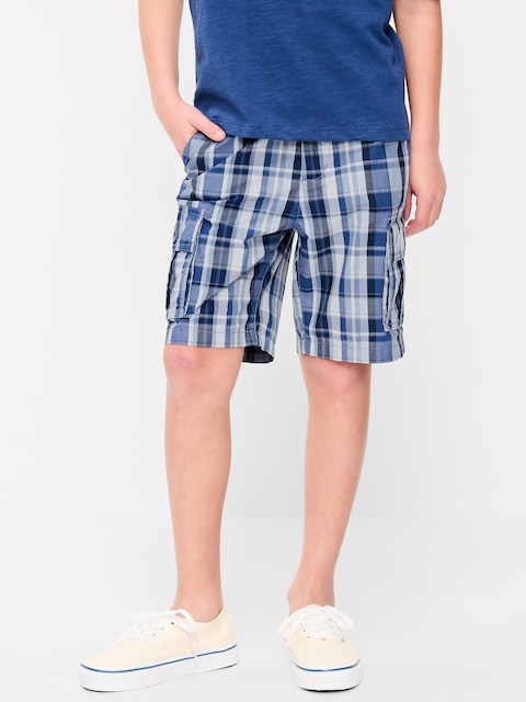 Knee Length Baggy Ripstop Cargo Shorts for Boys
