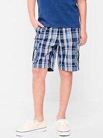 Image number 1 showing, Knee Length Baggy Ripstop Cargo Shorts for Boys