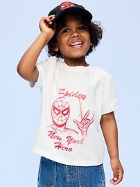 Image number 1 showing, Old Navy x Marvel Spider-Man Graphic Ringer T-Shirt for Toddler Boys