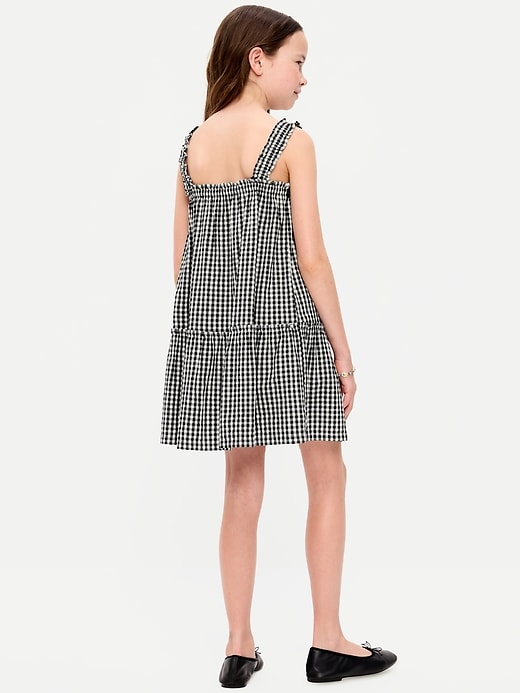 Image number 2 showing, Printed Sleeveless Ruffled Swing Dress for Girls