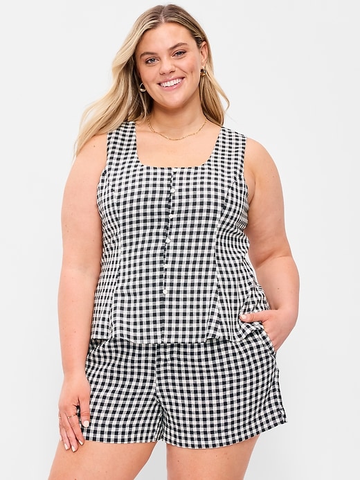 Image number 7 showing, Button-Down Linen Swing Top