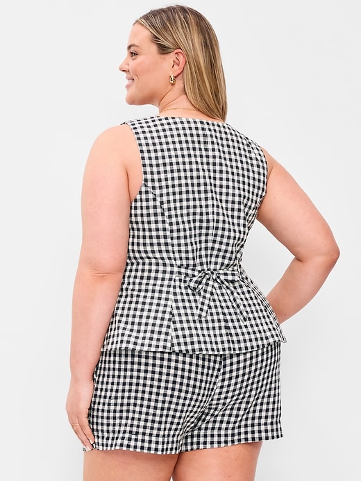 Image number 8 showing, Button-Down Linen Swing Top