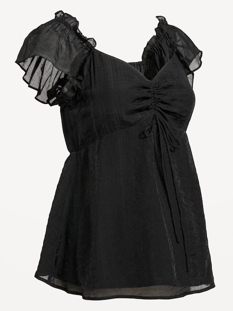 HAUT À MANCHES BOUFFANTES DE MATERNITÉ