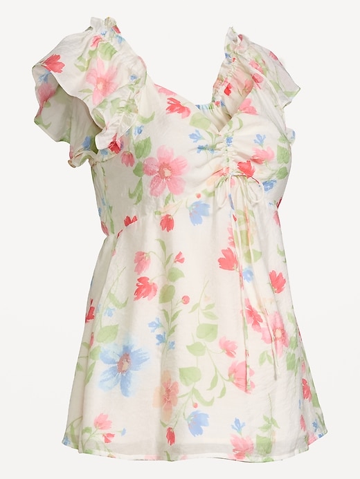 L'image numéro 1 présente Haut à manches bouffantes de maternité