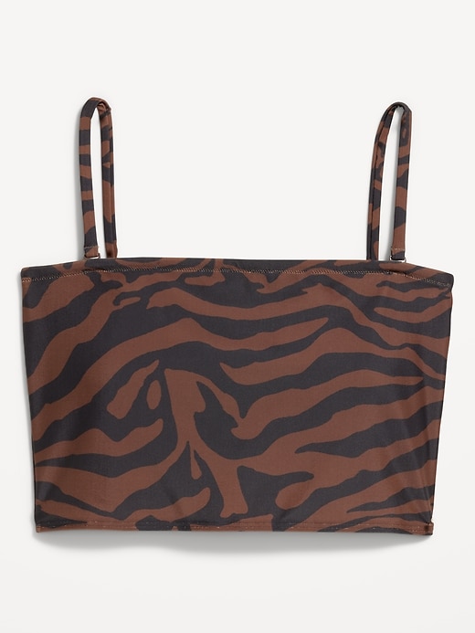 L'image numéro 4 présente Haut de maillot bandeau à nouer au dos.