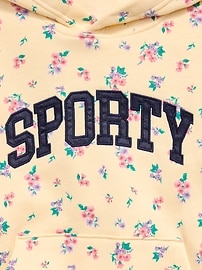 Image number 2 showing, Printed Loose Pullover Hoodie for Girls