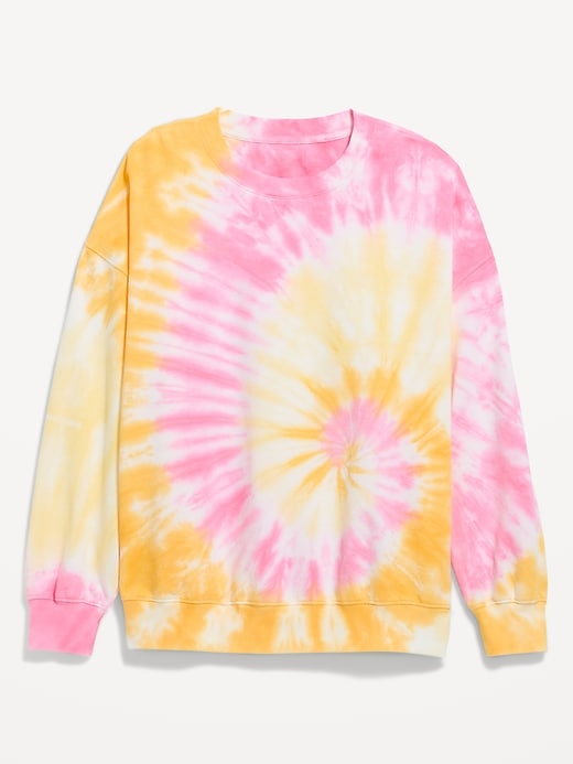 L'image numéro 1 présente Chandail en coton ouaté ras du cou surdimensionné