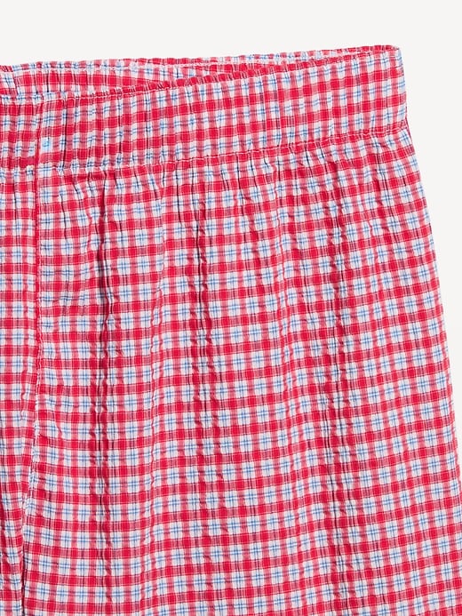 L'image numéro 5 présente Short boxeur de pyjama en tissu gaufré
