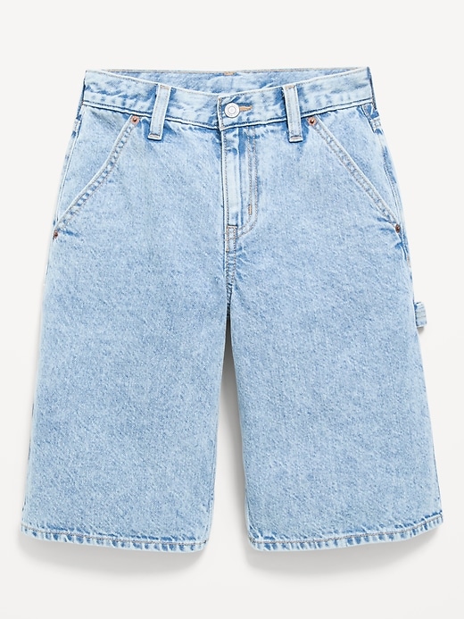 Image number 1 showing, Below Knee Ultra Baggy Carpenter Jean Shorts for Boys