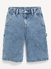 Image number 1 showing, Below Knee Ultra Baggy Carpenter Jean Shorts for Boys