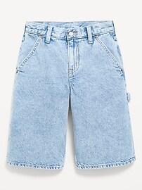 Image number 1 showing, Below Knee Ultra Baggy Carpenter Jean Shorts for Boys
