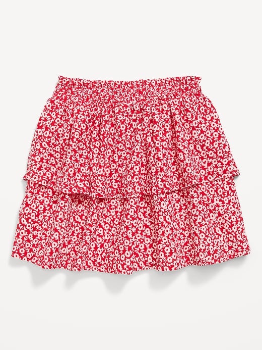 Image number 2 showing, Printed Crinkled Tiered Skirt for Toddler Girls