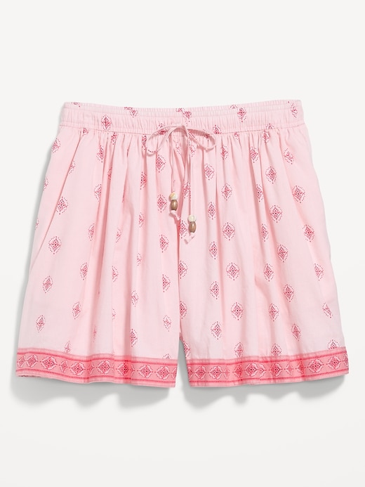 Image number 1 showing, High-Waisted Drapey Skirt Short