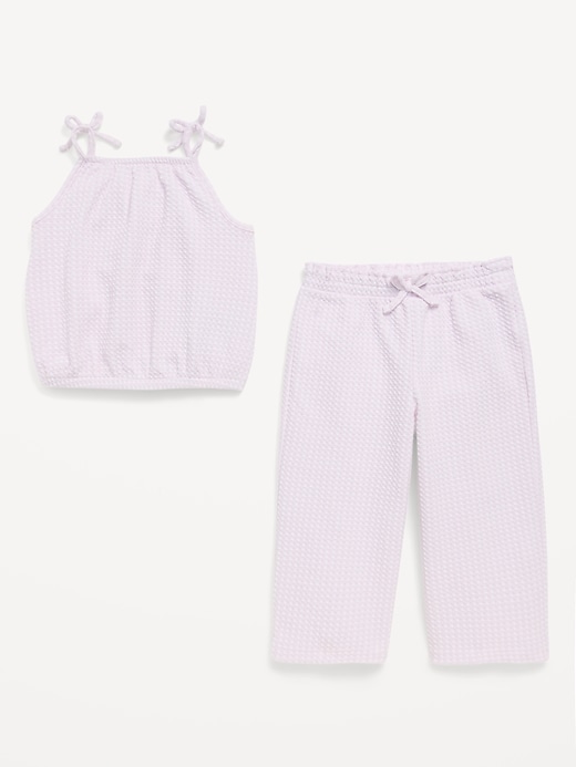 Image number 2 showing, Cami Top and Wide-Leg Pants Set for Toddler Girls