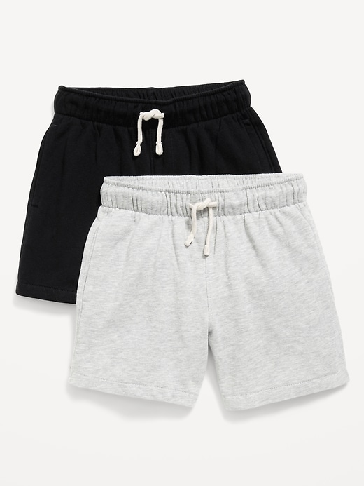 Image number 1 showing, Below Knee Fleece Jogger Shorts 2-Pack for Boys
