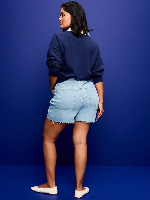 Image number 8 showing, High-Waisted OG Jean Cut-Off Shorts -- 7-inch inseam