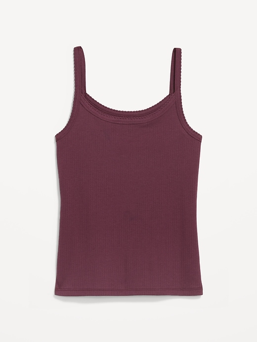 L'image numéro 5 présente Camisole en tricot pointelle