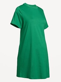 Image number 2 showing, Maternity Vintage Crew-Neck Mini T-Shirt Dress