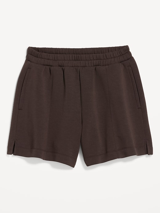 Image number 8 showing, High-Waisted Bounce Fleece Shorts -- 5-inch inseam