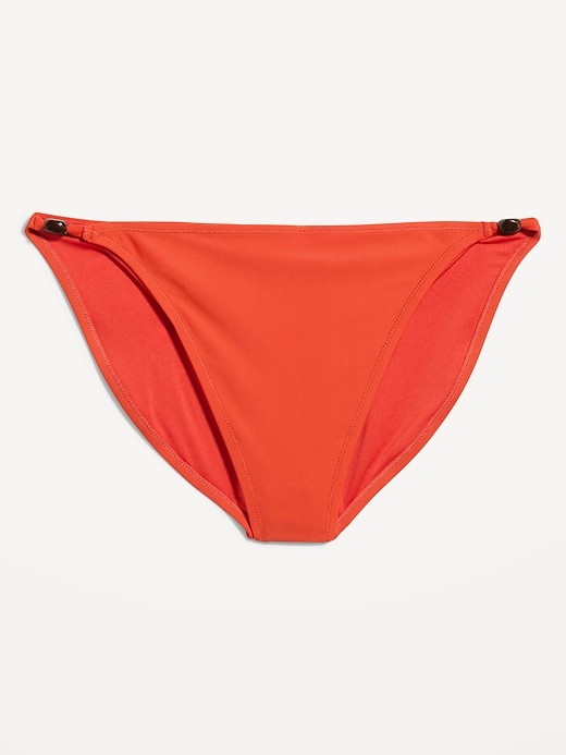 L'image numéro 4 présente Bas de bikini perlée à taille mi-basse