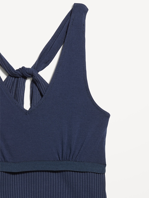 Image number 4 showing, Sleeveless Ribbed Loop-Back Tank Top
