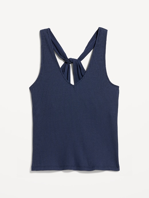 Image number 5 showing, Sleeveless Ribbed Loop-Back Tank Top