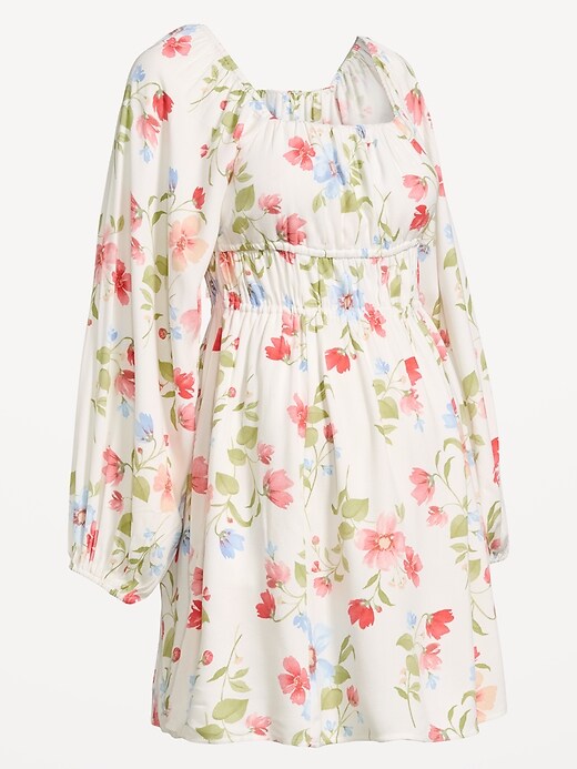 Image number 4 showing, Maternity Long-Sleeve Fit & Flare Dress