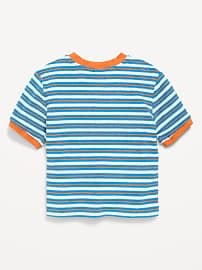 Image number 3 showing, Short-Sleeve Oversized Terry Pocket T-Shirt for Toddler Boys
