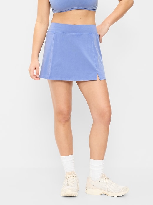 L'image numéro 4 présente Jupe-short PowerChill à taille haute