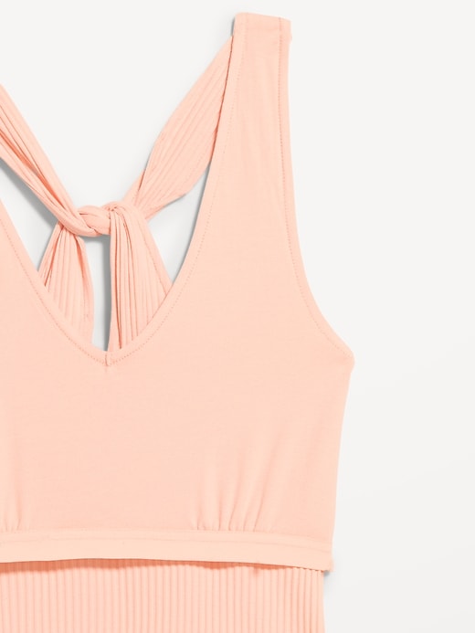 Image number 2 showing, Sleeveless Ribbed Loop-Back Tank Top