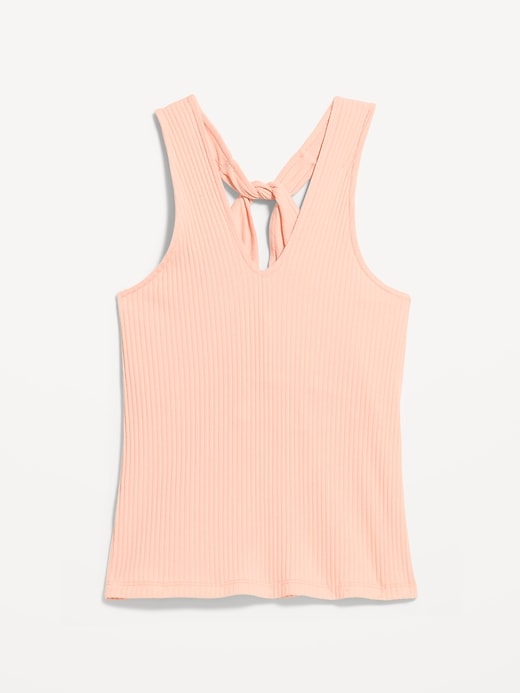 Image number 3 showing, Sleeveless Ribbed Loop-Back Tank Top
