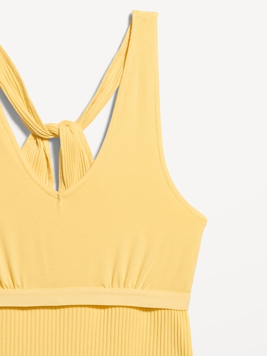 Image number 4 showing, Sleeveless Ribbed Loop-Back Tank Top