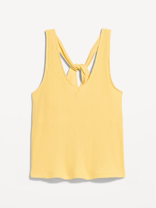 Image number 5 showing, Sleeveless Ribbed Loop-Back Tank Top