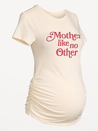 Image number 2 showing, Maternity EveryWear Crew-Neck Graphic T-Shirt